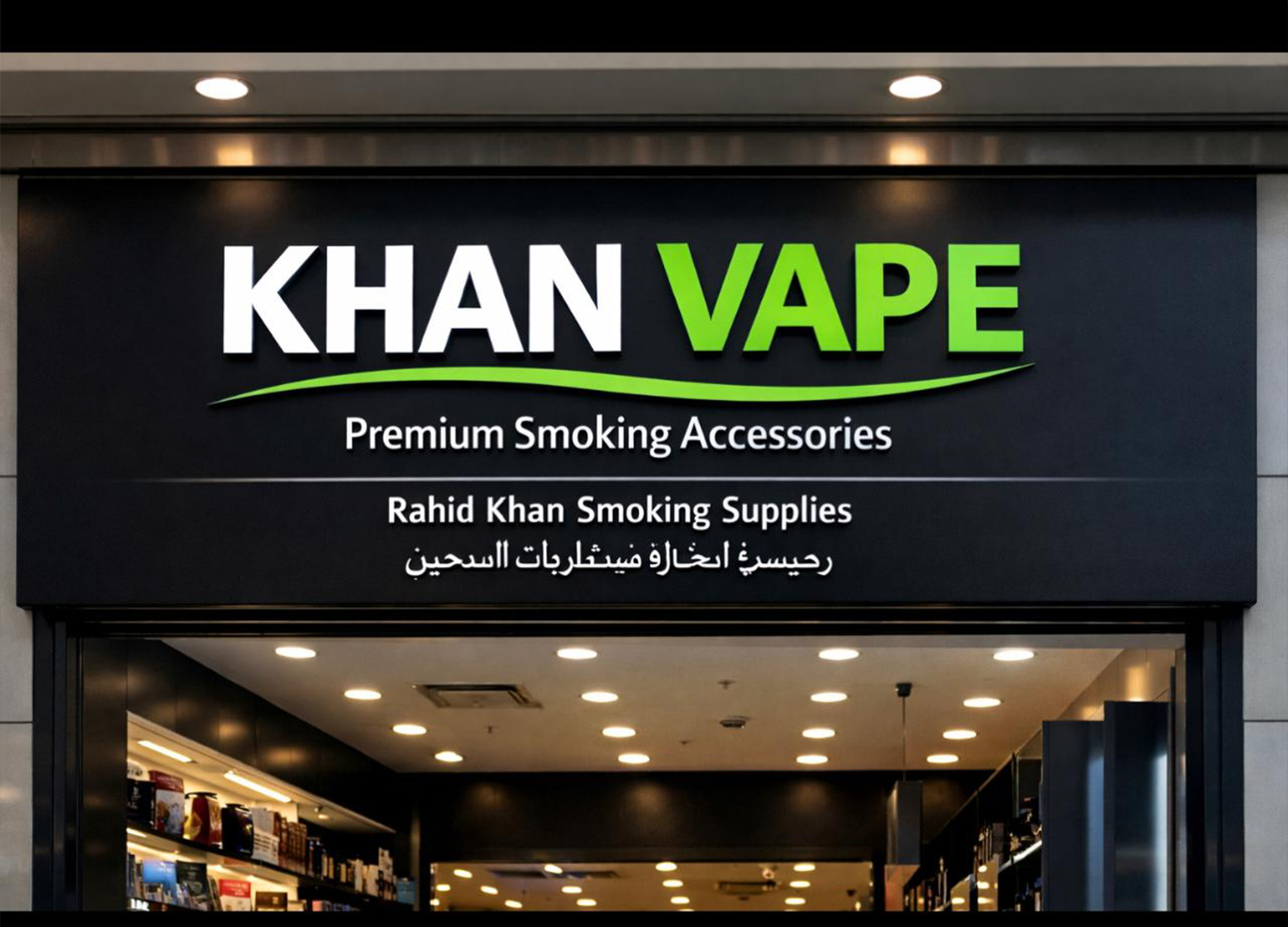 Sign board company Abu Dhabi – illuminated storefront signage